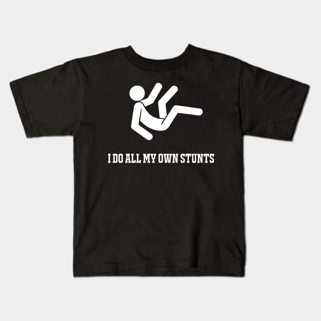 I Do My Own Stunts Get Well Soon Kids T-Shirt by MasliankaStepan